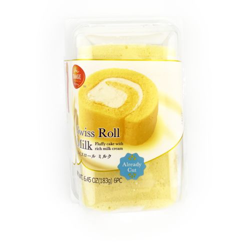 Orange Swiss Roll Milk 6Pc 6.45Oz