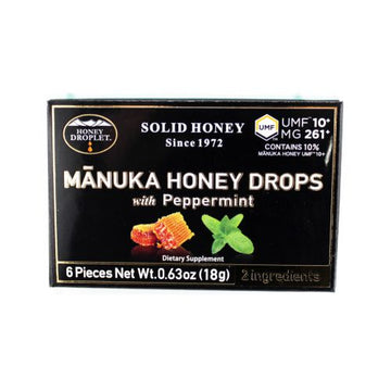 Hd Manuka Honey Drops W Peppermint 18G