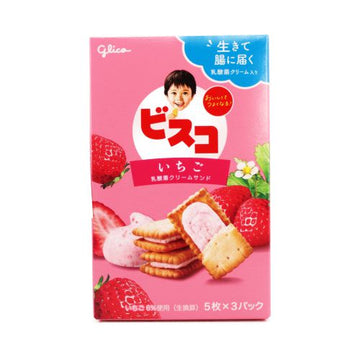 Glico Bisco Strawberry