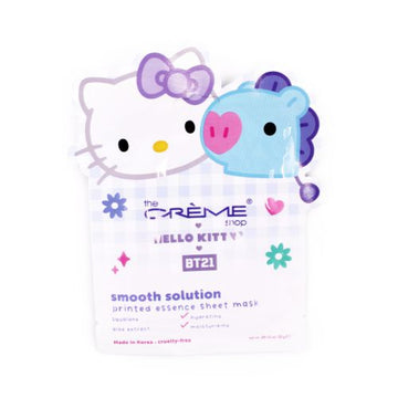 Cr?me Hello Kitty & Bt21 Smooth Solution Printed Essence Sheet Mask