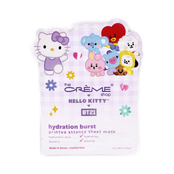 Cr?me Hello Kitty & Bt21 Hydration Burst Printed Essence Sheet Mask