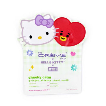 Cr?me Hello Kitty & Bt21 Cheeky Calm Printed Essence Sheet Mask