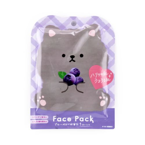 Animal Sheet Face Pack Blueberry