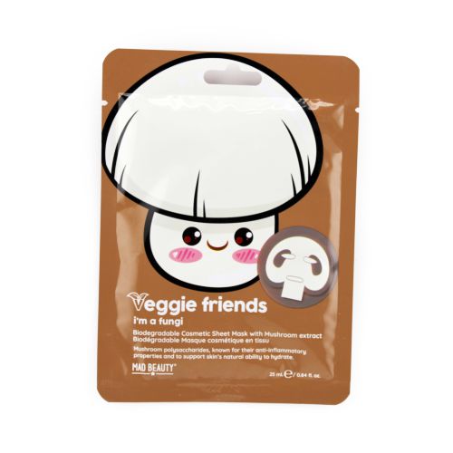 Veggie Friends Mushroom Sheet Face Mask 12Pc