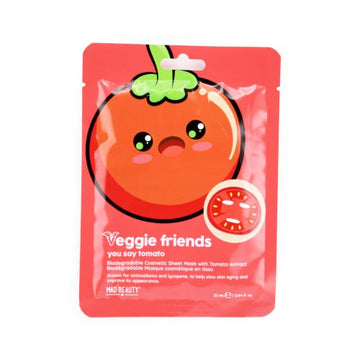 Veggie Friends Tomato Sheet Face Mask 12Pc