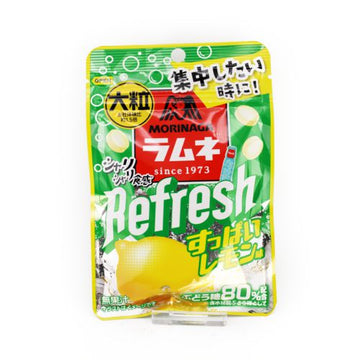 Morinaga Large Grain Ramune Candy Refresh Lemon 30G
