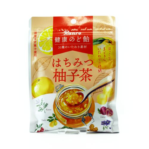 Kanro Kenko Cough Drop Honey Yuzu Tea Candy 80G