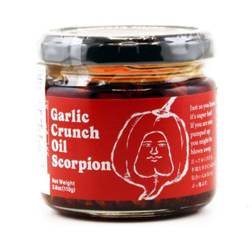 Odawaraya Garlic Cruch Oil Hot Chili Scorpion 110G