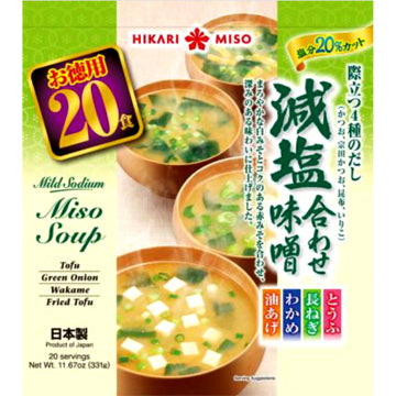 Hikari Less Sodium Instant Miso Soup 20pc