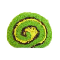 Greentea Roll Cake Slice