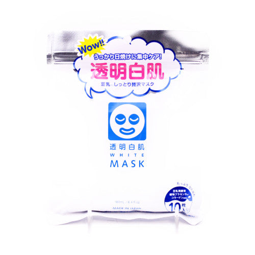 Toumei Shirohada Isl White Mask N 10Shts