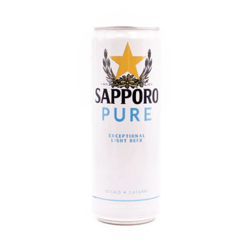 Sapporo Beer Pure Premium Light Can 355Ml
