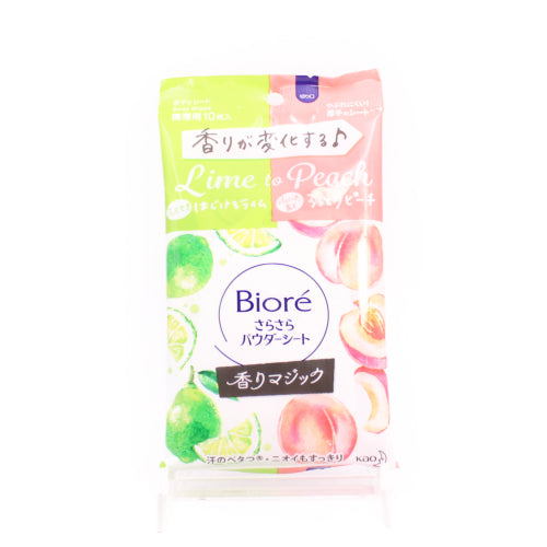 Biore Powder Sheet Limesoda&Peach Kao