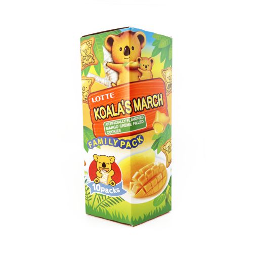 Lotte Koala No March Mango Cream 10Packs 195G – DainobuNYC