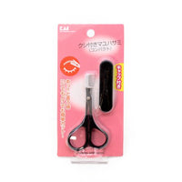 Qec Eyebrow Scissors W/ Comb Compact Pal 1Pc Kai