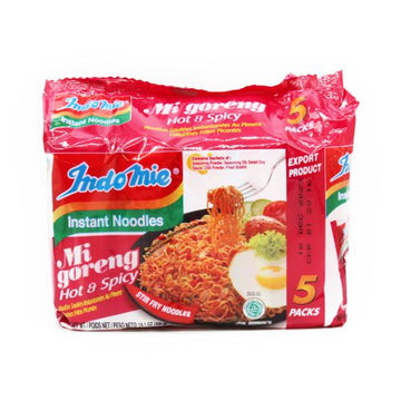 Indomie Hot & Spicy Fried Noodles 5P 2.82Oz